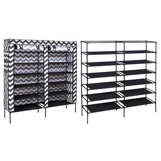 Tekstylna szafa na buty Gabi - zebra