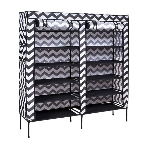 Tekstylna szafa na buty Gabi - zebra