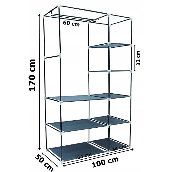 Tekstylna szafa z nadrukiem Venice