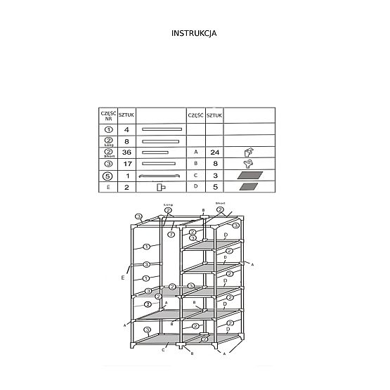 Tekstylna szafa z nadrukiem Venice
