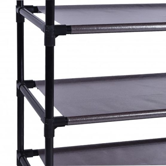 Tekstylna szafka na obuwie Vitto - brązowa