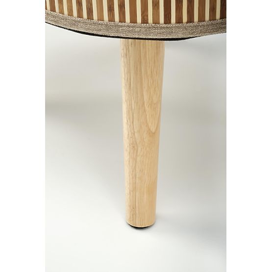 Zestaw 2 pufów TICO z miejscem do przechowywania, beżowy