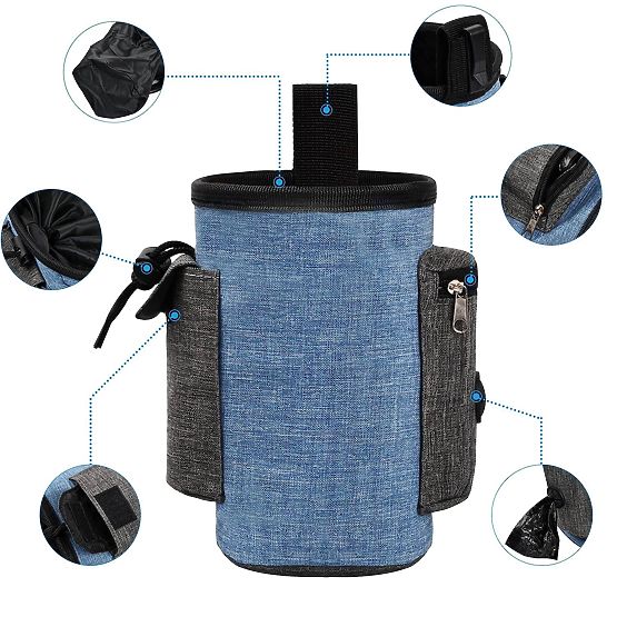 Torba na smakołyki dla psa MAILO niebieska