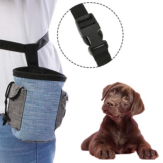 Torba na smakołyki dla psa MAILO niebieska