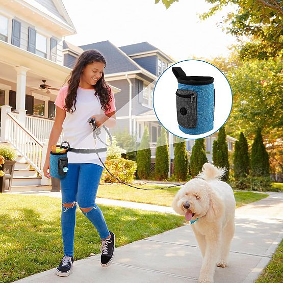 Torba na smakołyki dla psa MAILO niebieska