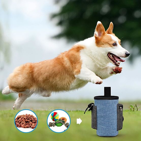 Torba na smakołyki dla psa MAILO niebieska