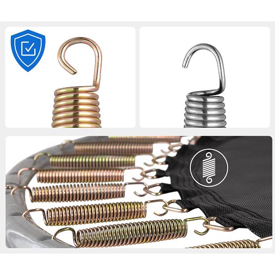 Trampolina z siatką ochronną i drabinką HENZEN 305 cm niebieska FT10