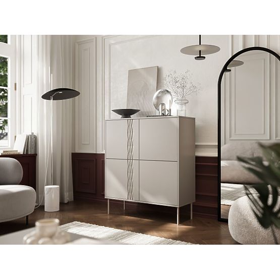 TRESSE komoda 4D beżowa