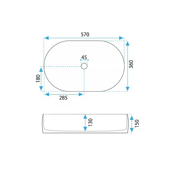 Umywalka meblowa Rea Alma