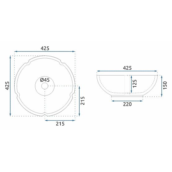 Umywalka meblowa Rea Asanti