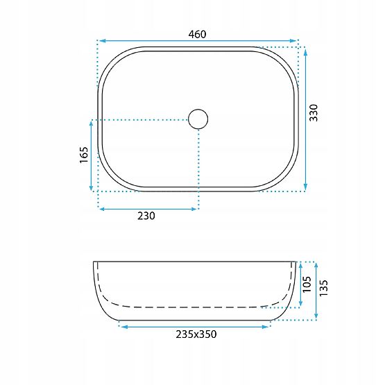 Umywalka meblowa REA Belinda Ash