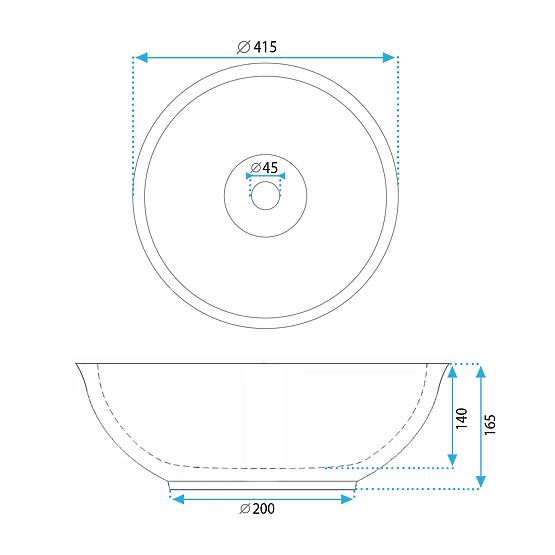 Umywalka meblowa Rea Bella