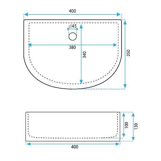 Umywalka meblowa Rea CLARA