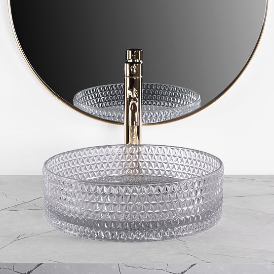 Umywalka meblowa Rea Cristal Light Grey