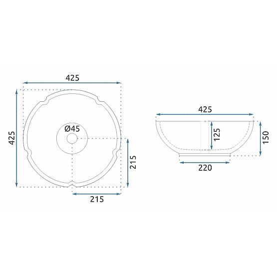 Umywalka meblowa Rea Felicia