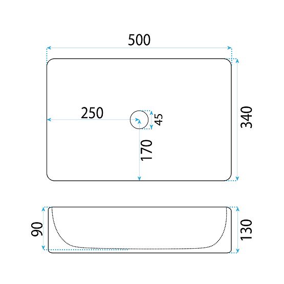 Umywalka meblowa Rea Fiorella