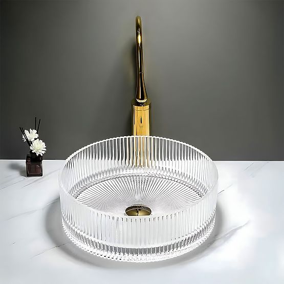 Umywalka meblowa Rea Ingrid 36 Przezroczysta