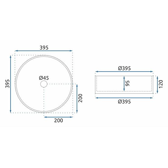 Umywalka meblowa Rea Ingrid Black