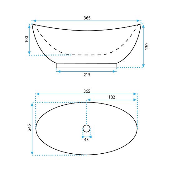 Umywalka meblowa Rea Kate 36