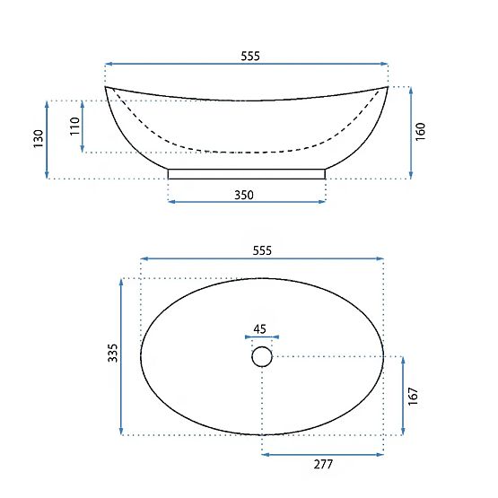 Umywalka meblowa Rea Kate 56
