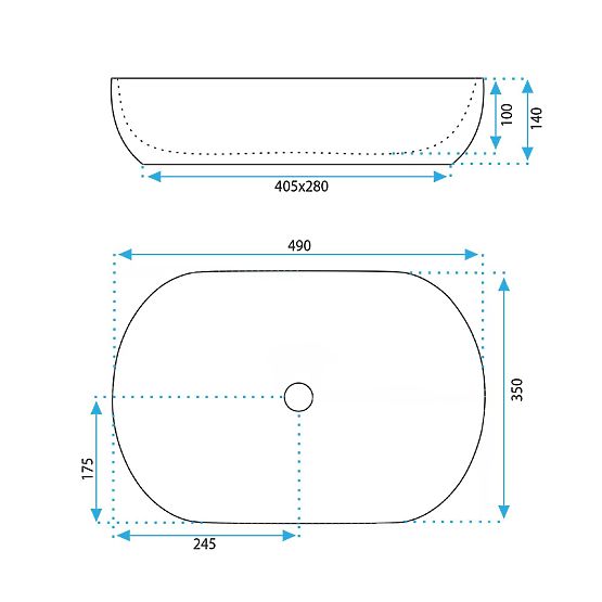 Umywalka meblowa Rea LISA ECRU SHINY