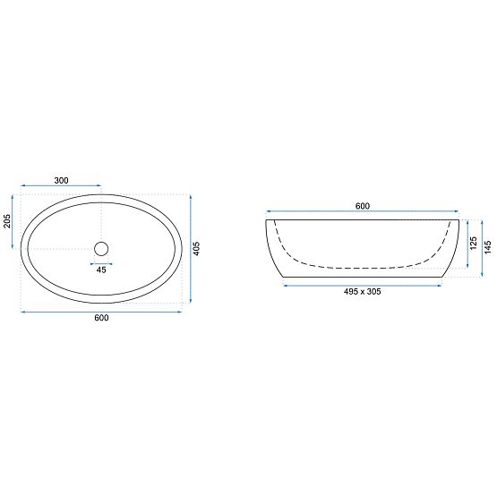 Umywalka meblowa Rea Melania