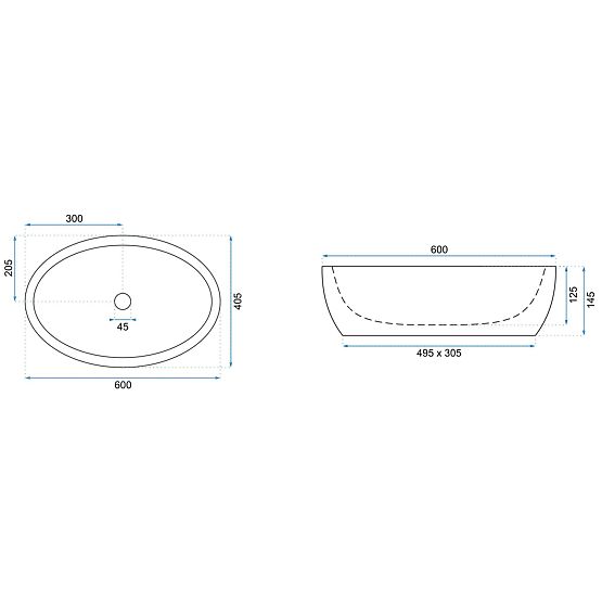Umywalka meblowa Rea Meryl
