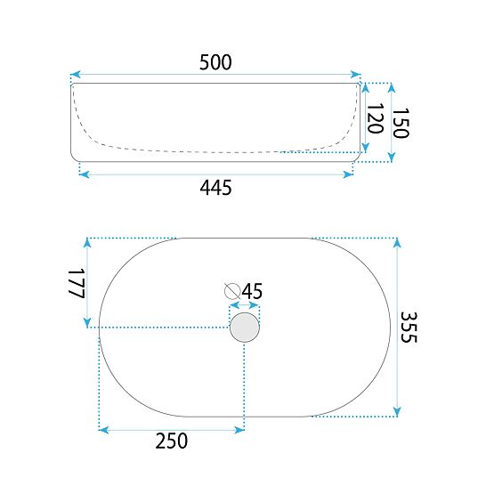 Umywalka meblowa Rea Oktawia