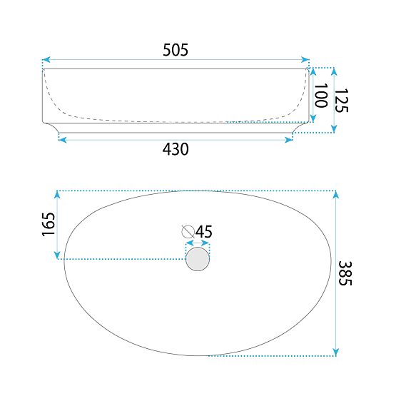 Umywalka meblowa Rea SABINA 50