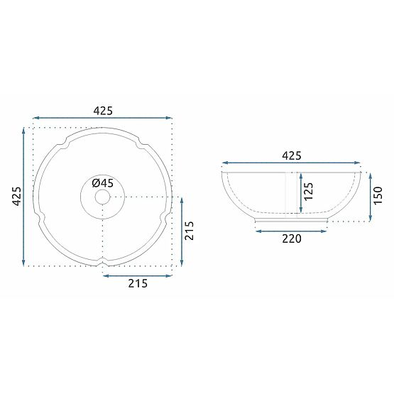Umywalka meblowa Rea Sevilla
