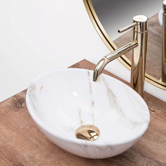 Umywalka meblowa Rea Sofia Mini Aiax Shiny