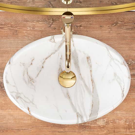 Umywalka nadblatowa Rea Linda Láva Páter