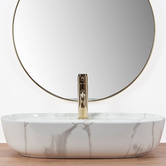 Umywalka REA Aura 61 Marmo Shiny