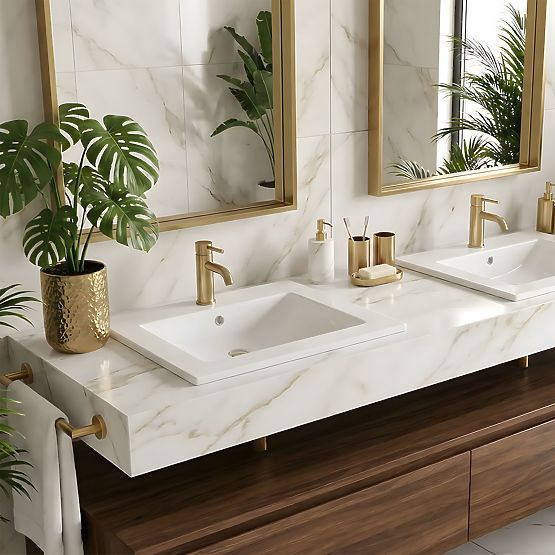 Wbudowana umywalka Rea Dafne 75