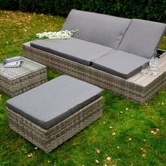 Wielofunkcyjne łóżko z technoratanu DIABOLICO