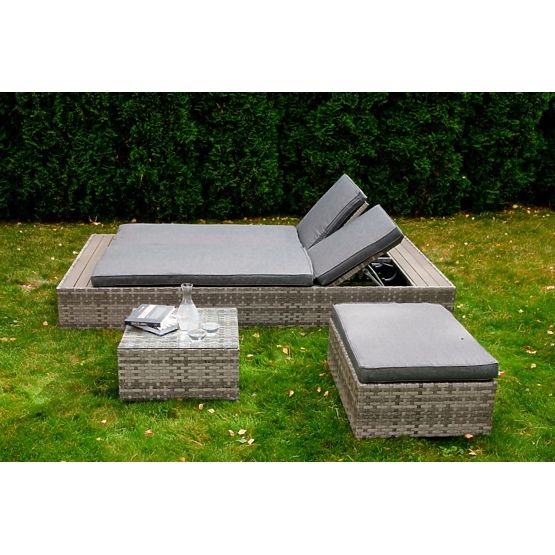 Wielofunkcyjne łóżko z technoratanu DIABOLICO