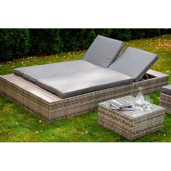 Wielofunkcyjne łóżko z technoratanu DIABOLICO