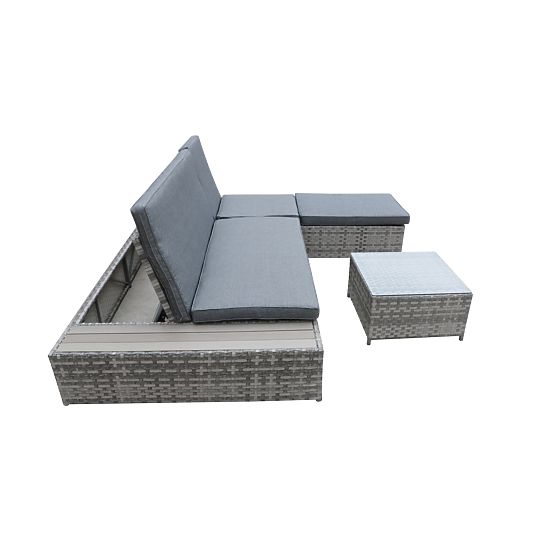 Wielofunkcyjne łóżko z technoratanu DIABOLICO