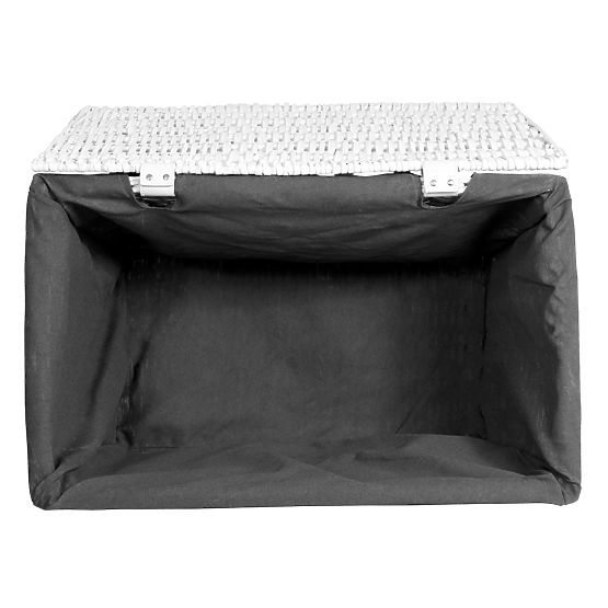 Wiklinowa skrzynia 65L 56x34x34 cm biało-szara