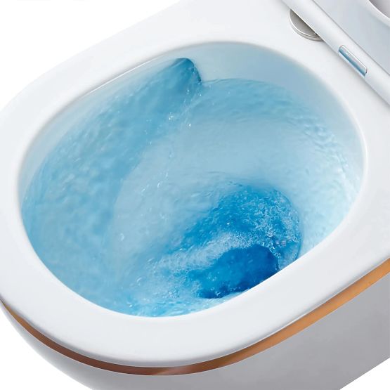 Wisząca misa WC Rea Carlo Mini Tornado GOLD EDGE