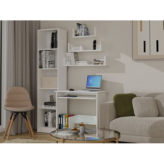 Wisząca Półka Ścienna MOBI 3P BIAŁA