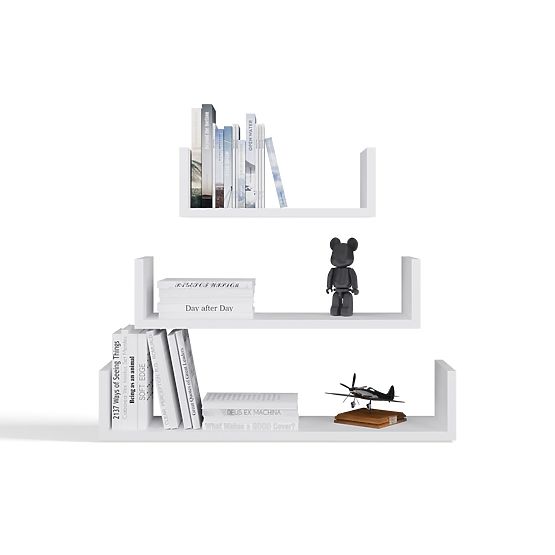 Wisząca Półka Ścienna MOBI 3P BIAŁA