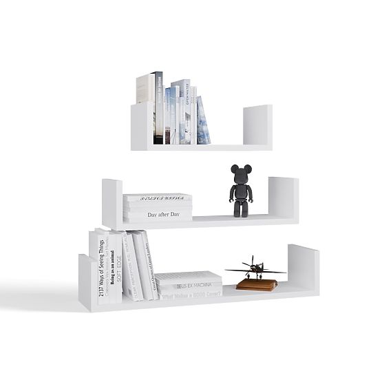 Wisząca Półka Ścienna MOBI 3P BIAŁA