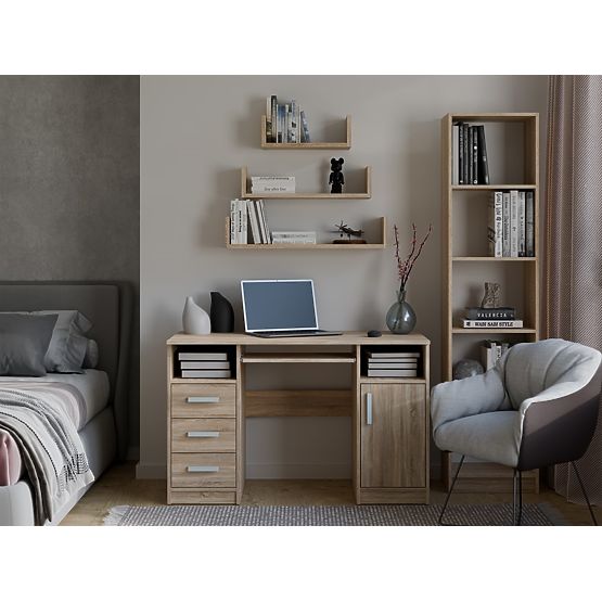 Wisząca półka ścienna MOBI 3P DĄB SONOMA