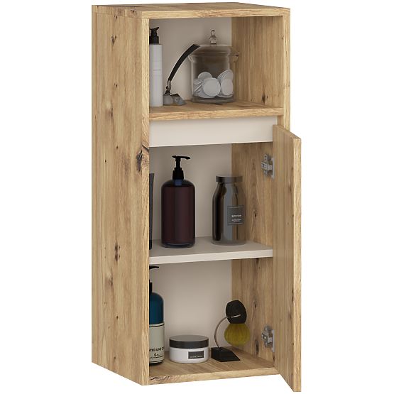 WISZĄCA SZAFKA ŁAZIENKOWA VAMI W35 1D 1W DĄB ARTISAN / KASZMIR