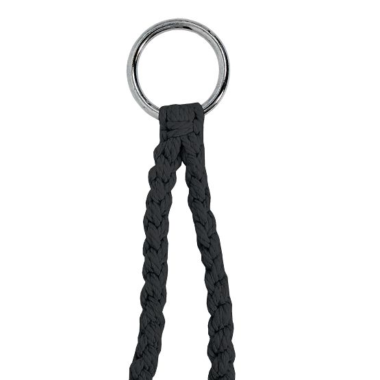 Wiszące krzesło Bocianie gniazdo LAGOS czarne z poduszkami