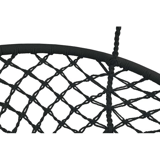 Wiszące krzesło Bocianie gniazdo TOGO czarne