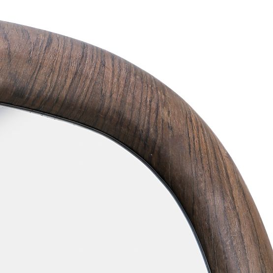 Wiszące lustro Aqila, ciemny orzech