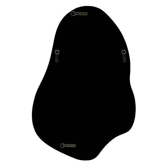 Wiszące lustro Maluma, czerwone, błyszczące