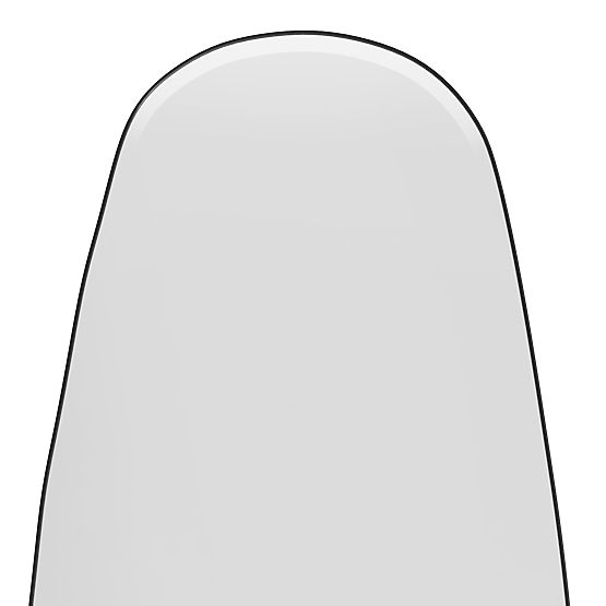 Wiszące lustro w czarnej ramie Frivatti, 55x150 cm, nieregularny kształt